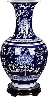 Flower Vase Ceramic Vase Porcelain Flower Vase Chinese Antique Hand-Painted Rough Pottery Vases Living Room Hotel Decoration Ornament Home Décor