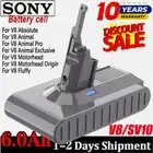 21.6V 6.0Ah Battery For Dyson V8 SV10 Absolute Pro Animal Fluffy Vacuum Cleaner