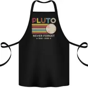Pluto Never Forget Space Astronomy Planet Cotton Apron 100% Organic