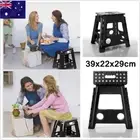 39cm Portable Folding Step Stool Ladder Non slip Caravan Camping Chair Durable