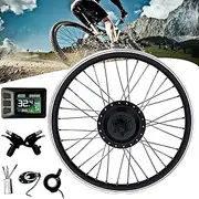 Electric Bicycle Conversion Kit, 36V/48V - 250W/350W/500W E-Bike Front Wheel Conversion Kit with Intelligent Controller,48V/250W-27.5"