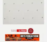 HOLDEN HK BROUGHAM SEDAN ROOF LINING OFF WHITE perforated (8B)