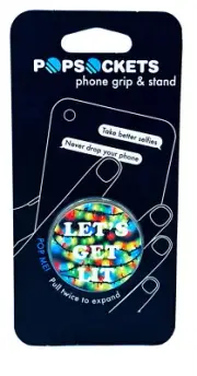 Authentic PopSockets Lets Get Lit Christmas Lights Grip PopSocket Pop Socket