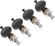 Totority 4pcs Ukulele Tuning Pegs String Column Straight Rod Small Round Handle Metal Plastic Ukulele Bridge Tuning Easy to Install Improve Sound