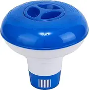 Tenckat Floating Chlorine Dispenser for Hot Tub, Chemical Floater Dispenser of Chlorine Granules, Bromine Tablets for Hot Tub，Swimming Pool, Spa, Above-Ground Pool, Fountain, Jacuzzi