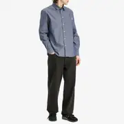 Maison Kitsune Fox Head Light Chambray Shirt