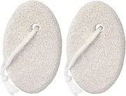 Natural Pumice Stone for Feet, 2 Pack Lava Pedicure Tools Hard Skin Callus Remover for Feet and Hands - Natural Foot File Exfoliation to Remove Dead Skin, Heels, Elbows, Hands