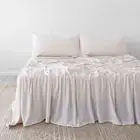 Bambury Size King Single BedT Organica Sheet Set Stone Bedding Organic Cotton