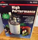 West Bend Food Processor 6500 Chopper Slicer High Performance Vintage NIB NOS