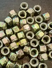 (25) 7/16"-14 Grade 8 Nylon Insert Lock Nuts Zinc Yellow