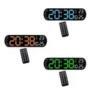 Digital Alarm Clock LED Display Wall Clock Desktop Clock Alarm Settings Control