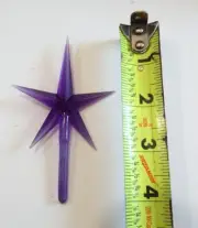 Ceramic Christmas Tree Large 4" Purple Star VINTAGE