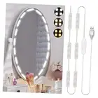 LED Vanity Lights for Mirror, Hollywood Style Mirror 18 Dimmable Strips White