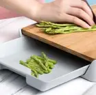 Bamboo Wood Cutting Board Drawer Type Chopping Block Detachable Storage Tray XL
