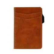 Secure Crazy Horse Pu Card Holder - Rfid Blocking