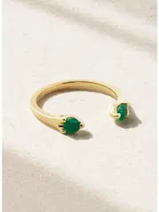 [Anita Ko] Anita Ko - Orbit 18-karat Gold Emerald Ring - Green - 7 7 Green