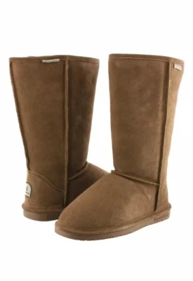 WOMENS BEARPAW EMMA TALL 12" 612W SUEDE BOOTS HICKORY II. Brand New