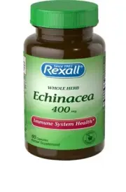 Rexall~Whole Herb Echinacea 400mg Immune System Health~60 Capsules