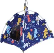 VILLFUL 1Pc Blue Canvas Bird Parrot Tent Stylish Pet Supplies for Parrots Mini Animals and Pets Durable Wear Resistant Design Cozy Hammock Shape