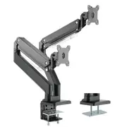 Brateck Dual Monitors Aluminum Heavy-Duty Gas Spring Arm 17"-35"