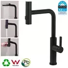 Kitchen Mixer Tap Pull Out Black 3 Mode Spray Swivel Spout Sink Laundry Faucet