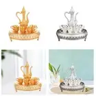 Tea Set Teapot Zinc Alloy Art Crafts Housewarming Gift Wine Decanter and Glasses