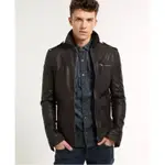 極度乾燥 SUPERDRY MEN’S HERO BENJAMIN LEATHER JACKET.真皮皮衣，大尺碼