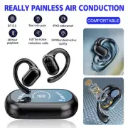 Bluetooth 5.3 Wireless Earphone Ear Hook Noise Cancellation Waterproof Headphone