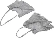 WOONEKY 1 Pair Invisible Toe Topper Socks Cotton Toe Socks Cotton Toe Separated Socks Toe Covers Invisible Toe Socks Women Invisible Toe Separator Socks Cotton Toe Separator Socks
