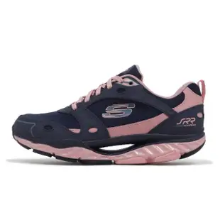 【SKECHERS】慢跑鞋 Pro-Resistance SRR 深藍 粉紅 女鞋 超回彈 弧型大底 運動鞋(896066-NVPK)