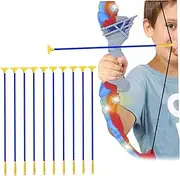 Suction Cup Arrows 10Pcs Plastic Arrows for Kids 16.5 Inch Archery Set Toys Replacement Arrows Practice Toy for Children Adult Suction Cup Arrows Toy Bow and Arrow Toys for Ages 8-13 Archery Set