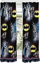 Franco Kids Room Window Curtain Panels Drapes Set, 82 in x 63 in, Batman