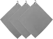 KOMBIUDA Microfiber Golfing Towels 3 Pack Breathable Wet Towels Clip for Easy Golfing Supplies