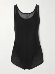 [Our Legacy] Our Legacy - Mesh-paneled Swimsuit - Black - FR 36 FR 36 Black