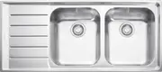 Franke Neptune Double Bowl Sink with Left Hand Drainer