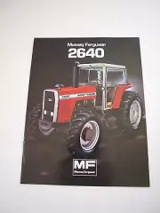 Massey-Ferguson MF 2640 Tractor Color Brochure 8 pg. Orginal MINT '82