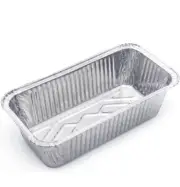 100 Pk Aluminum Foil Loaf Pans 2Lb Disposable Bake Premium Bread Tins Container