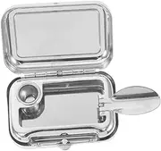 minkissy Modern Pocket Ashtray Portable Stainless Steel Windproof Ashtray for Home
