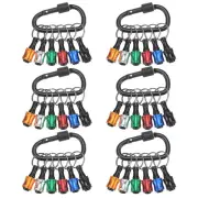 36PCS Keychain Aluminum Alloy Screwdriver Bits Holder Adapter 1/4 in Hex Shank