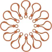 uxcell 150 Pcs Hard Plastic Lobster Claw Clasps Lanyard Snap Clip Hooks for Keychain Clip Backpack Chain Key Ring DIY Handmade Crafts, Coffee