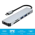 SAMSUNG USB C 集線器 C 型轉 HDMI 適配器 4K USB 3.0 2.0 集線器 TF SD 讀卡器