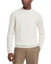 Boss Wool & Cashmere Cable Knit Sweater