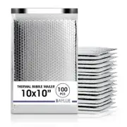 BAYLUE Thermal Bubble Mailer, 10x11", Self-Seal, 100 Count, Optimal Temperature