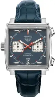 Tag Heuer Monaco Steve McQueen Blue Dial Chronograph Mens Watch CAW211P.FC6183
