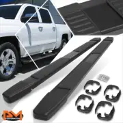 For 17-19 Silverado/Sierra Crew Cab 6"Aluminum Step Nerf Bar Running Board Black