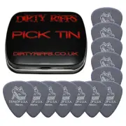 12 x Dunlop Gator Guitar Picks / Plectrums - 0.96mm In A Handy Pick Tin