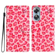 Leather Protective Case For Oppo A17 4g, 3d Pattern Printing Phone Cover With Wallet Design