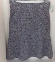 Chanel Skirt Black Silver And Gray Flair Bottom Size 36 NWT$1750 Altered Size 2