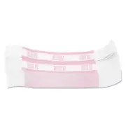 Pap-R Products 400250 $250 in Dollar Bills Currency Straps - Pink (1000/PK) New
