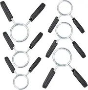 Kisangel Weightlifting Barbell Dumbbell Snap Spring Buckles 6 Pack Steel Plastic